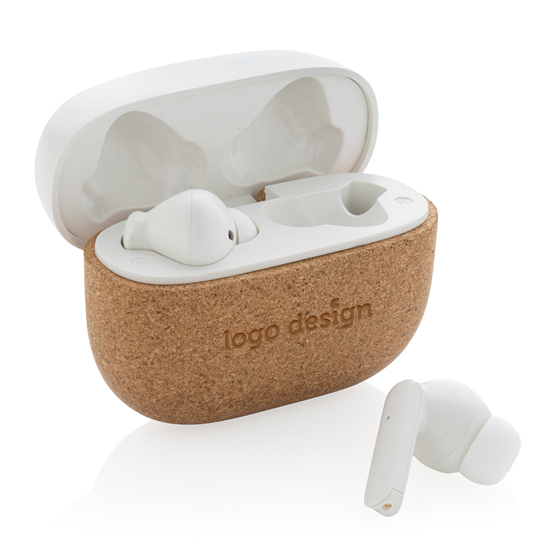 Earbuds recycled ABS and cork